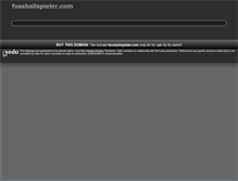 Tablet Screenshot of fussballspieler.com